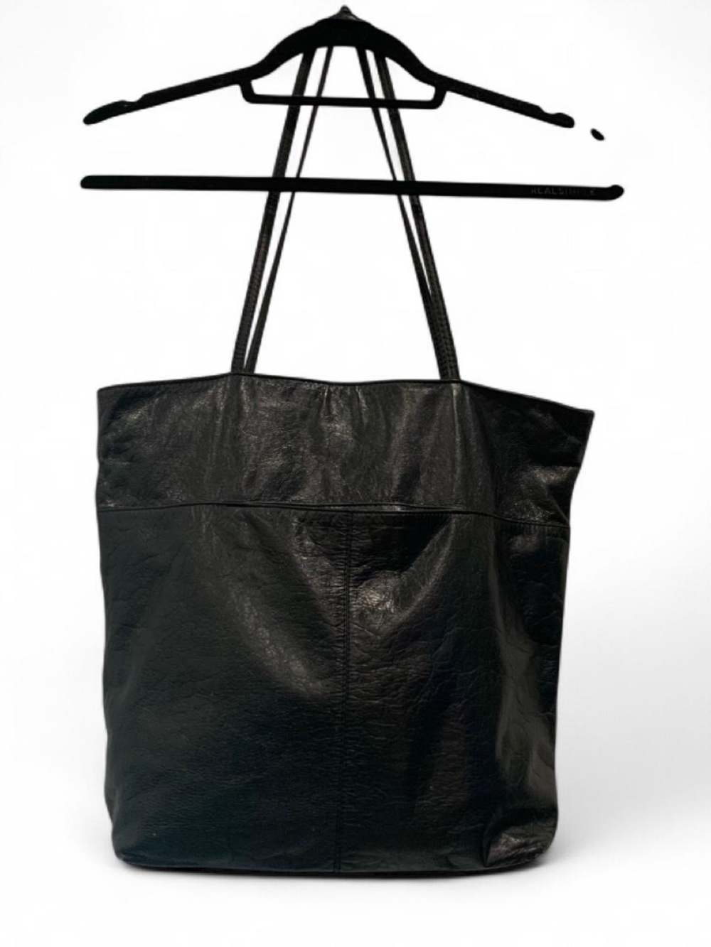 Latico Black Tote Shoulder Bag Zip‎ Closure Floral Lined Inner Pockets - Picture 2 of 16